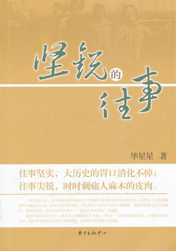 坚锐的往事 毕星星著【正版】