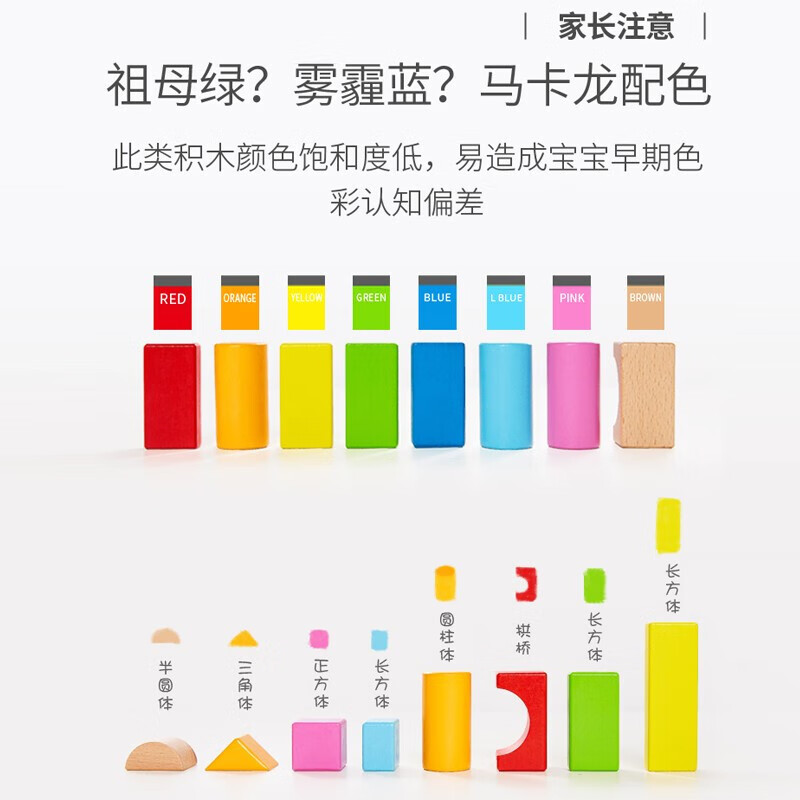 Hape【店铺主推】收纳桶实木积木大颗粒情景拼搭数字字母早教益智玩具 80粒花园积木 1-3Y E8312