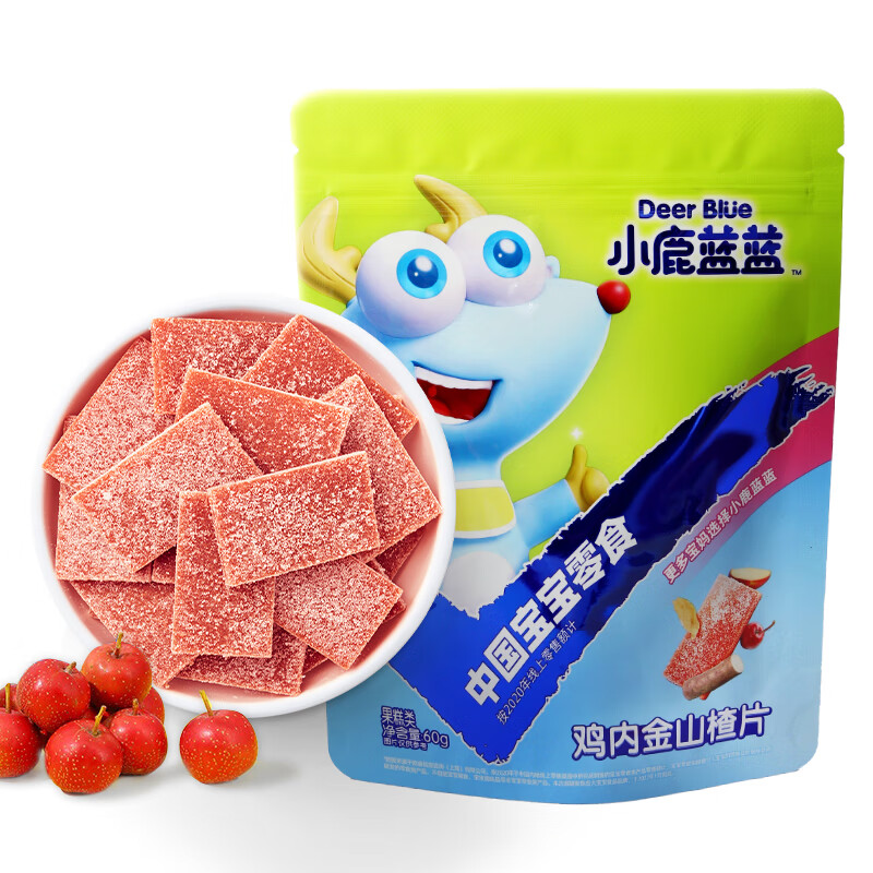小鹿蓝蓝_六物山楂片 宝宝山楂零食添加鸡内金儿童零食独立小袋装 60g高性价比高么？