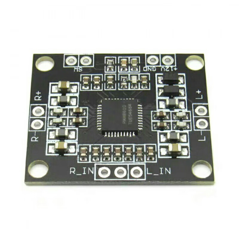 荧阙微型pam8610双声道数字功放板diy通用液晶电视小音箱改装伴音模块