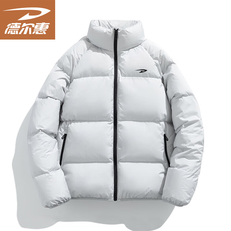 德尔惠羽绒服男冬季男士保暖外套羽绒袄子休闲服白鸭绒登山宽松潮流