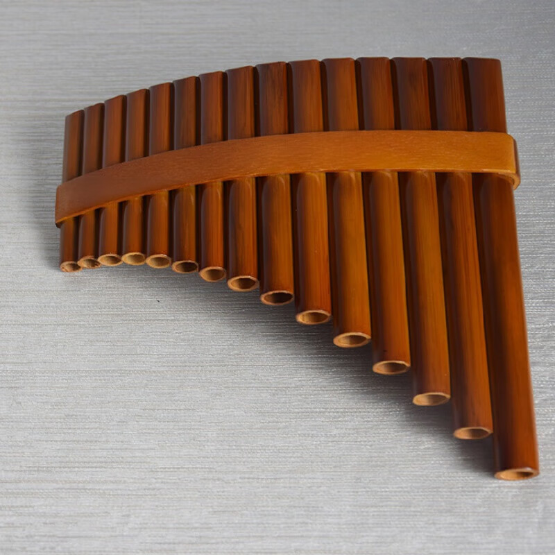歌悦传统民族乐器15管琥珀黄排箫c调g调学生儿童入门款 15管c调左手