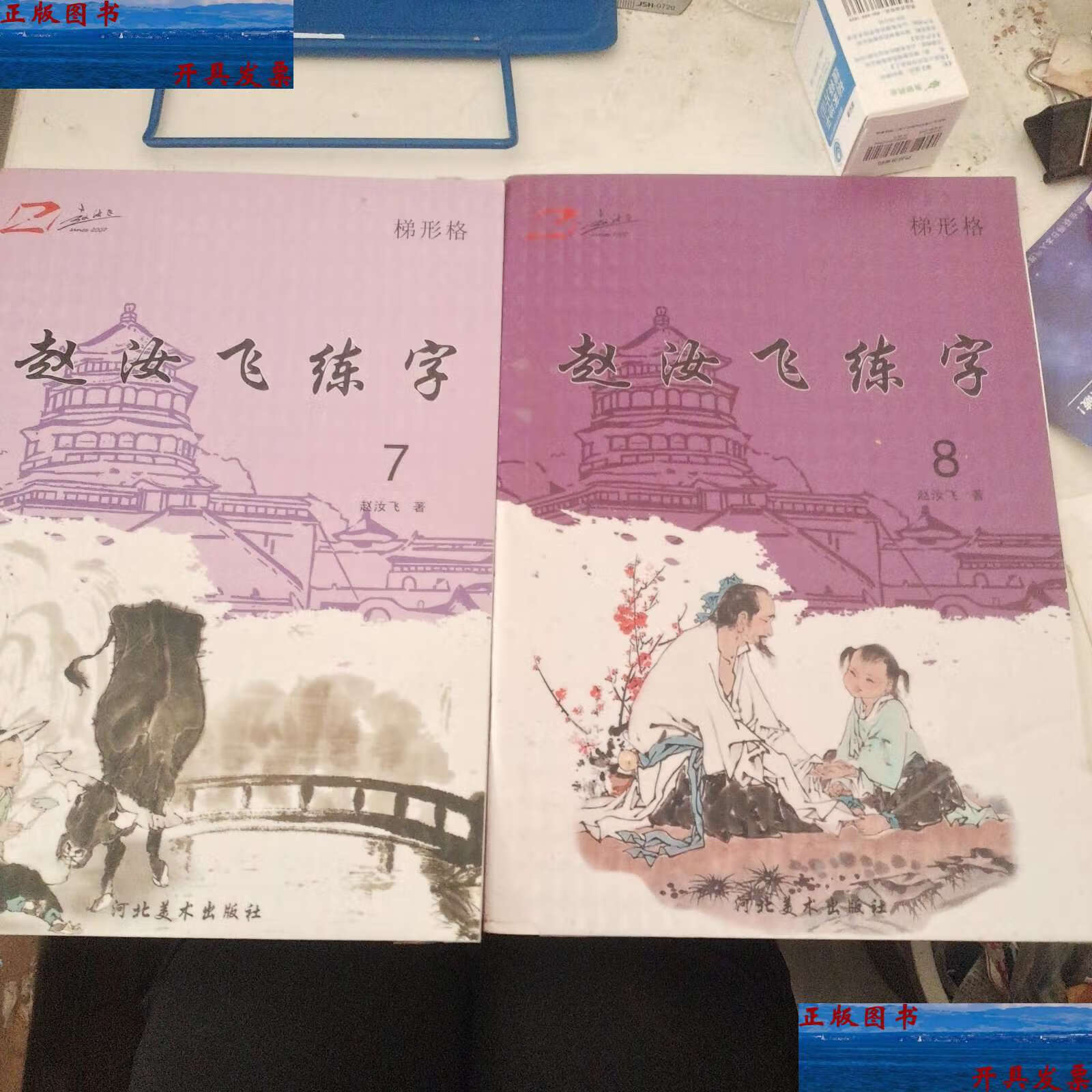 【二手9成新】赵汝飞练字 梯形格(7.8合售) /赵汝飞 河北美术