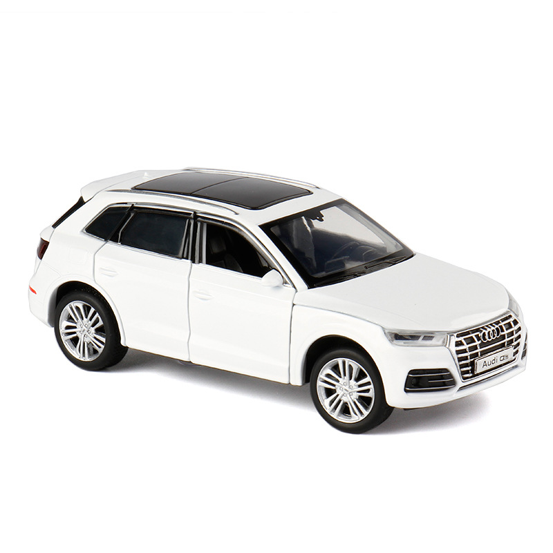 奥迪q5汽车模型合金声光1:32男孩儿童玩具车 白色