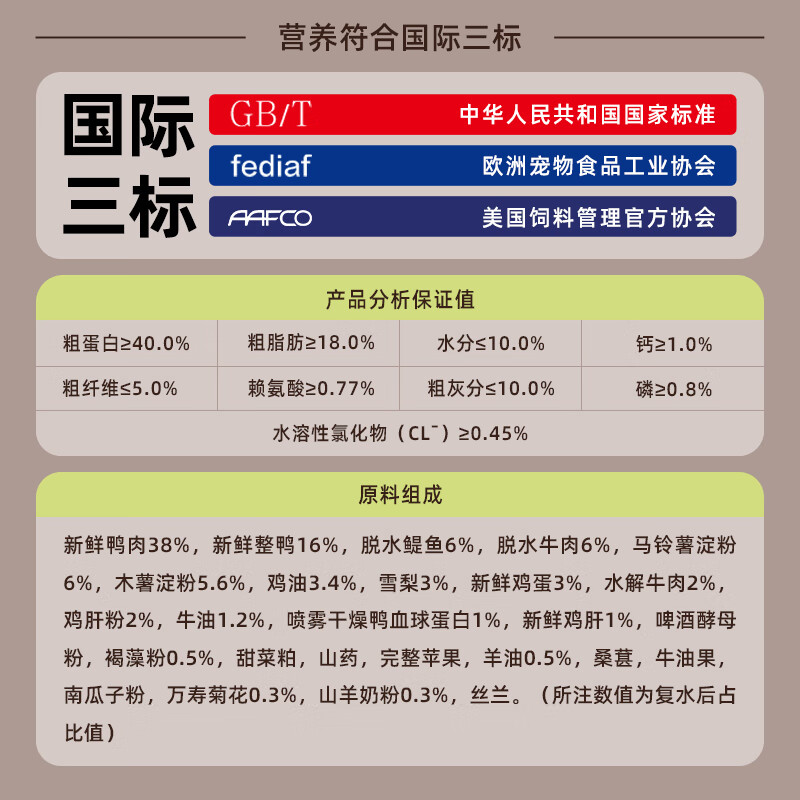 畅享优品S系列全价全龄冻干狗粮鸭肉梨配方清热降火缓解泪痕1.5kg3斤