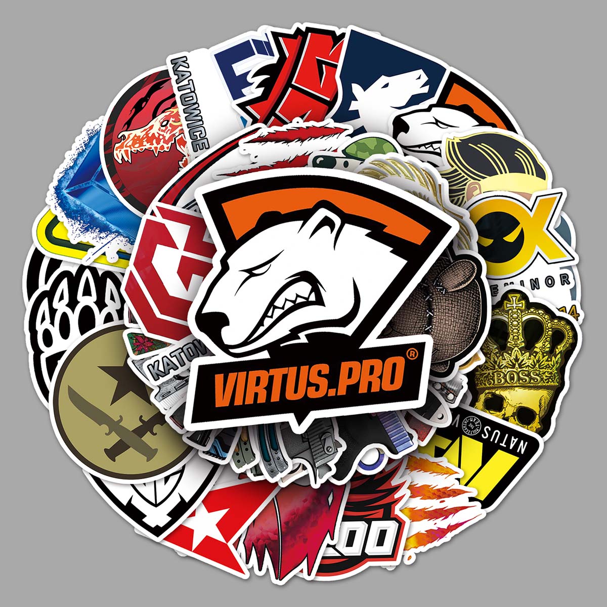 52张csgo周边炫酷游戏卡通贴纸 蝴蝶刀 滑板车耳机笔记本电脑贴纸