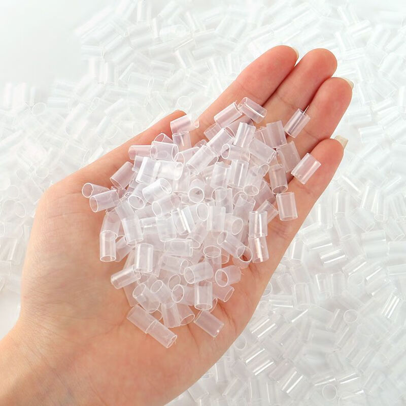 pe高弹可水洗保健枕排湿散热防螨抑菌通风透 枕头填充-软管【透明-偏