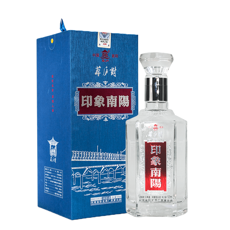 卧龙玉液印象南阳浓香型优级白酒 精品礼盒手提袋 50度 500ml 1瓶