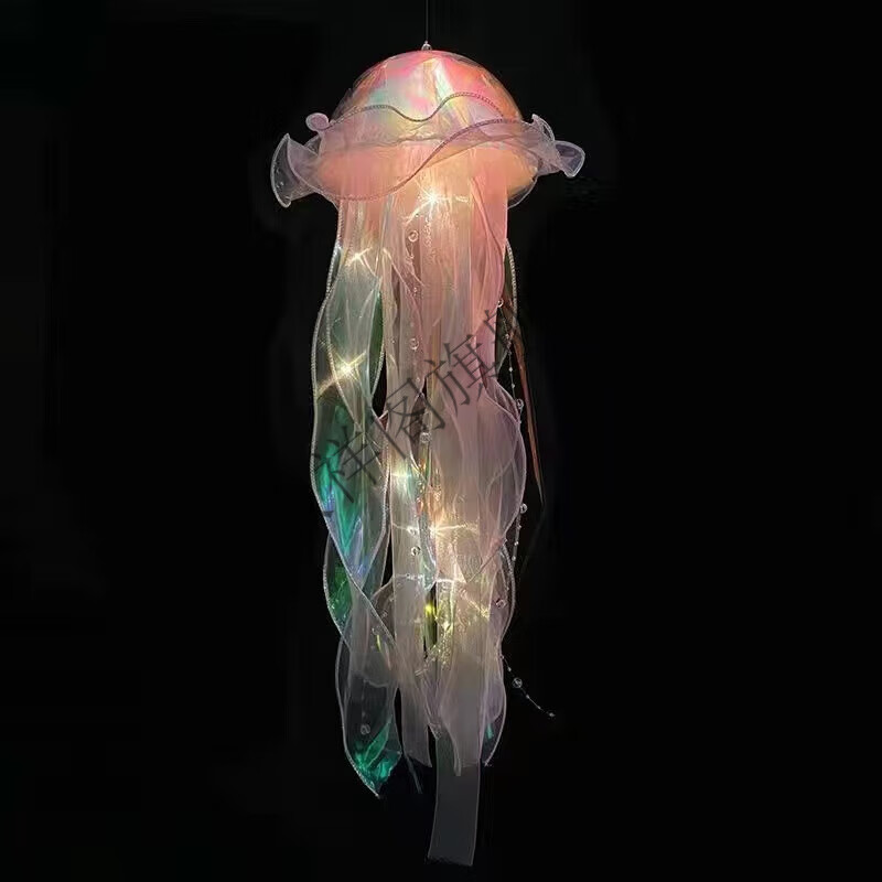 萨默斯发光水母玩具网红灯中秋节日礼品手提灯笼夜地推摆摊 发光水母