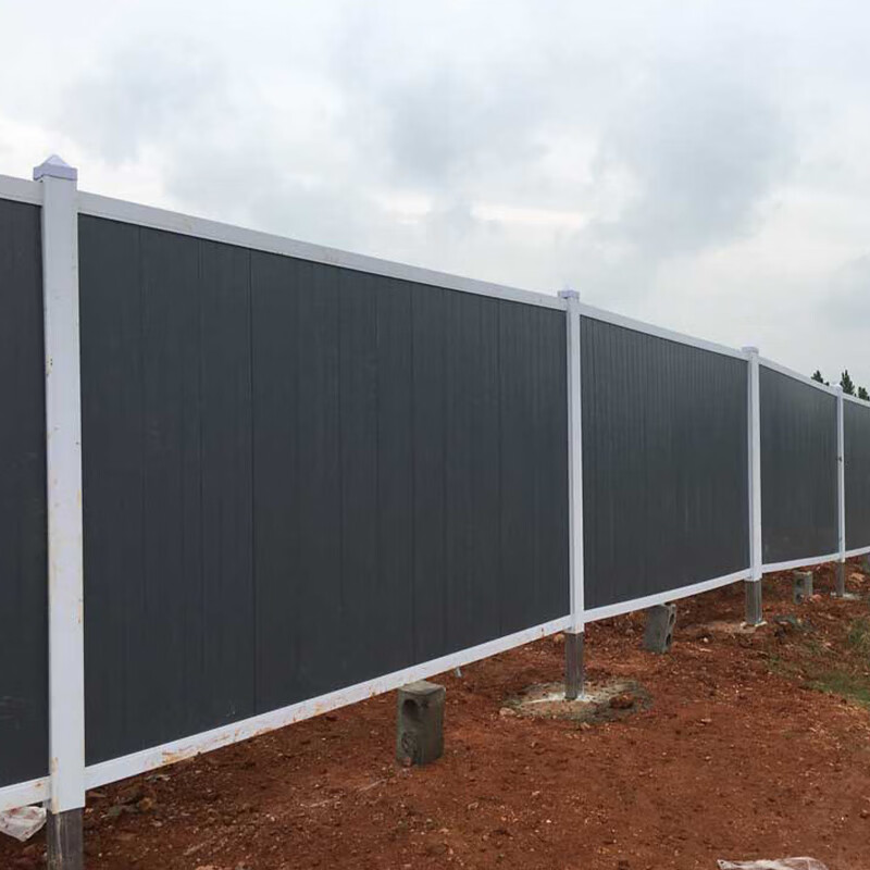 pvc围挡工地道路施工围挡小草色工地围挡市政建设铁皮临时工地 斜撑