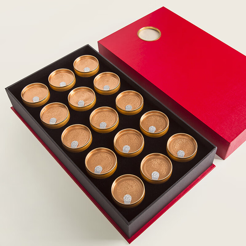 茶叶包装盒空礼盒通用红茶易拉罐岩茶纸盒肉桂小罐礼盒定制 红色 盒