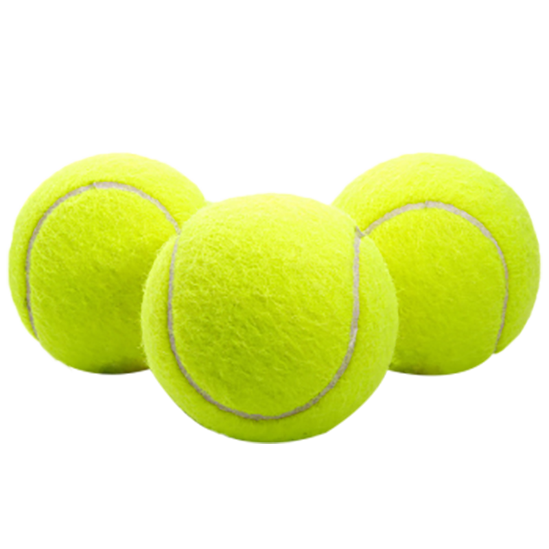 悠梵萌 狗玩具球耐咬户外球小中大型犬磨牙弹力宠物训练球网球3个装