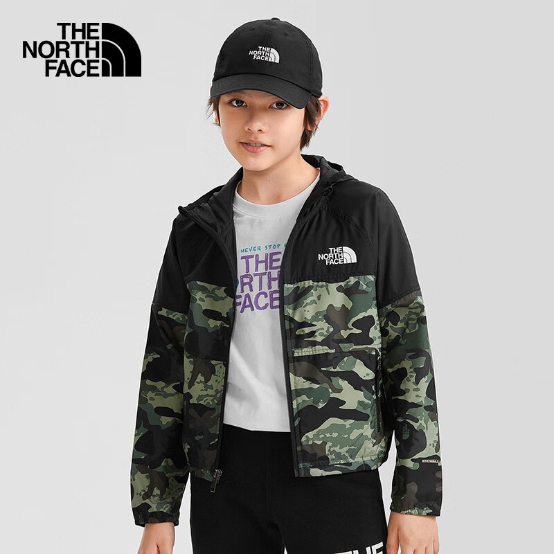 THE NORTH FACE北面童装男童皮肤衣连帽外套运动户外新款|7WPW 94V/迷彩 150/L怎么样,好用不?