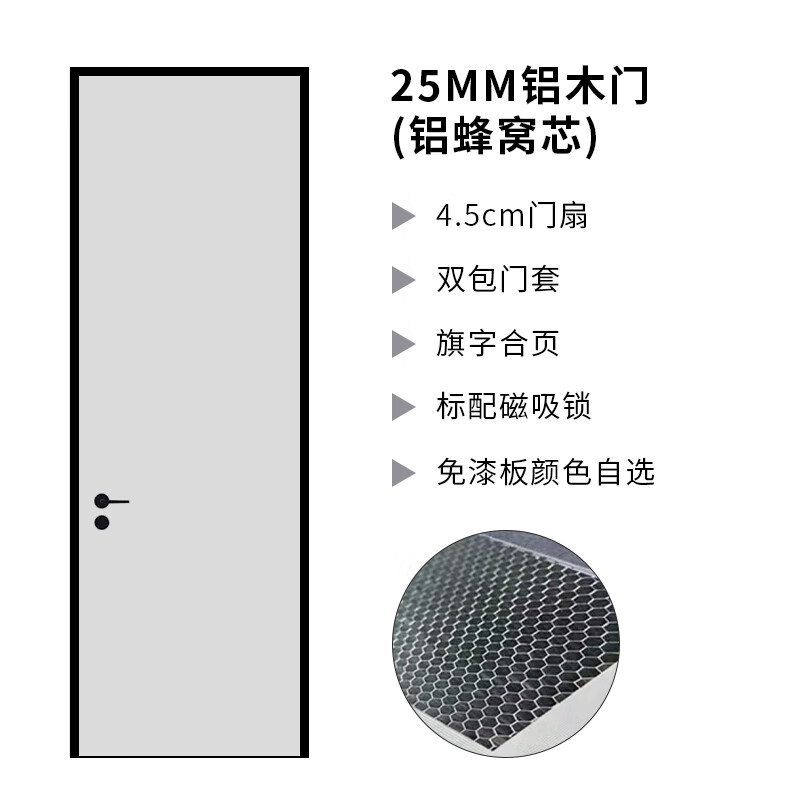 山头林村通顶门铝木门 隐形门一门到顶通顶门极简窄边无框门轻奢铝木门墙 27mm铝木门