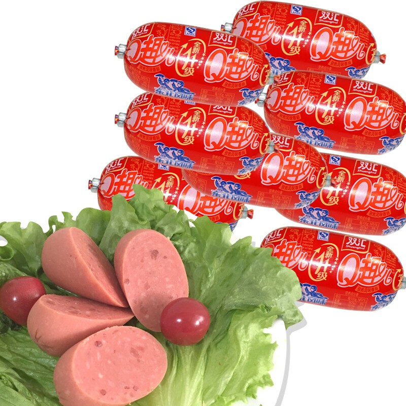 双汇q趣香肠火腿肠 玉米孜然香辣蘑菇风口味 休闲零食qq肠 q趣孜然味