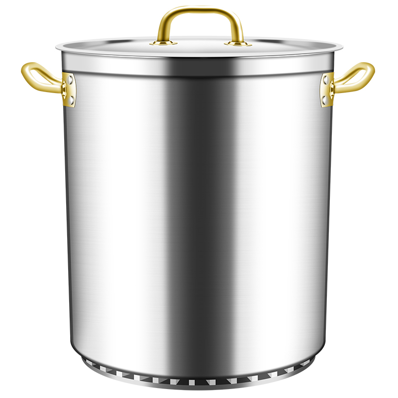 卤肉桶 煮肉锅翅片节能汤桶汤锅带盖商用加厚大容量卤锅卤桶卤肉熬汤