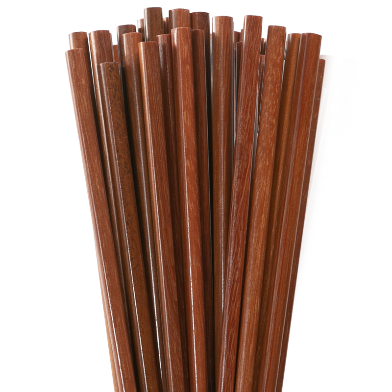 双枪（Suncha）原木铁木筷子家用实木筷子套装 铁木筷 10双