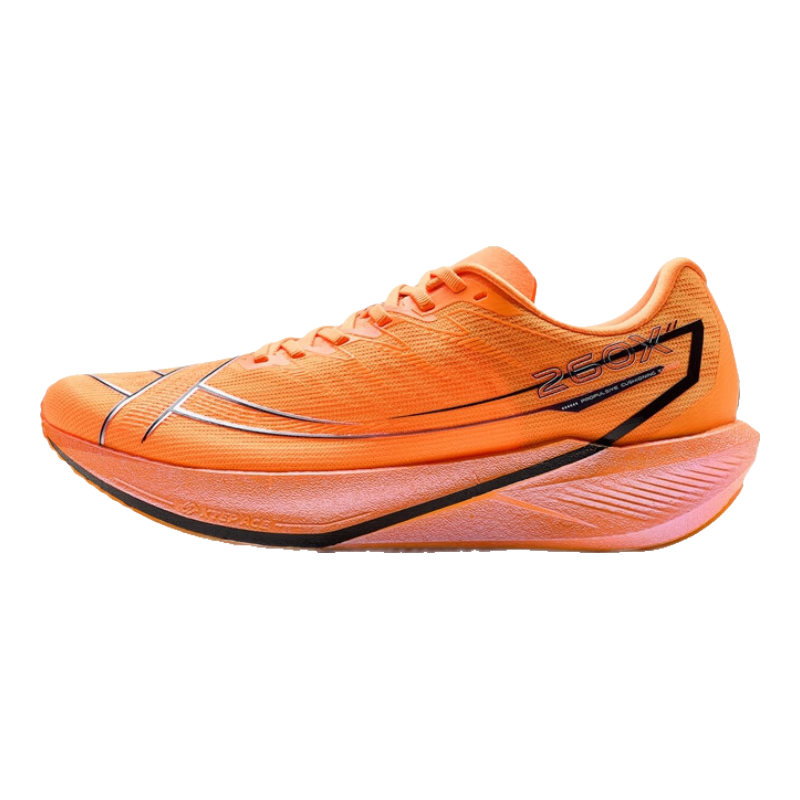 特步【紙鳶】260X 2.0馬拉松競速碳板網(wǎng)面透氣輕便減震回彈男體考跑鞋