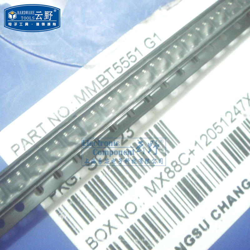 云野 三极管mmbt5551 sot23贴片 npn通用放大器 双极晶体管(10个)