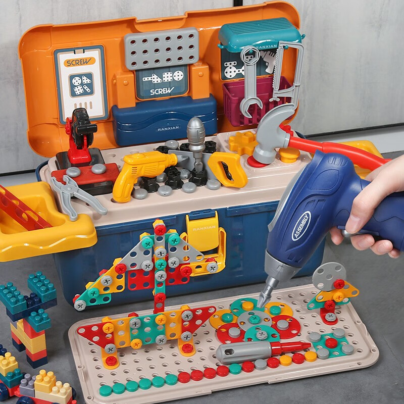 星云宝贝儿童拧螺丝钉玩具男孩电钻拆装拼装套装工具箱3-6岁小孩生日礼物 【153件套】多功能工具拆装+螺丝 收纳盒装属于什么档次？