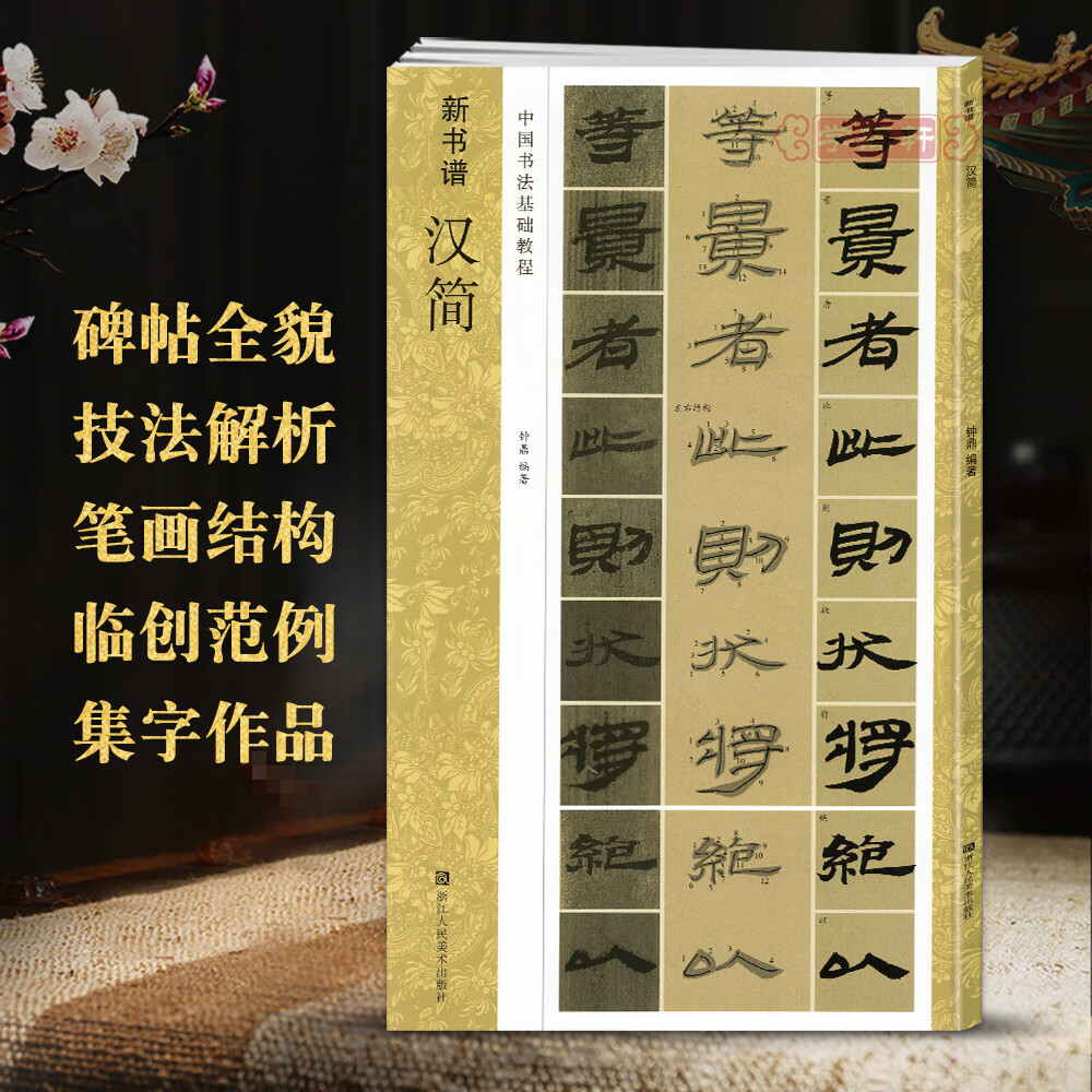 汉简 新书谱中国书法基础教程笔画部首结构讲解集字创作入门临摹教材