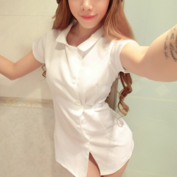 瑰若 情趣内衣 诱惑激情角色扮演开裆免脱性感护士服酒店制服护士装角