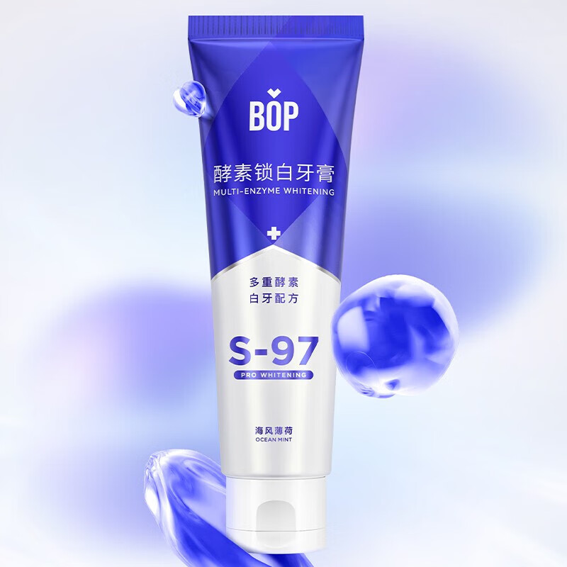 波普專研熱銷活性菌肽牙膏酵素益生菌牙膏抗清新口氣男女士學(xué)生青睞 酵素海風(fēng)薄荷100g1支