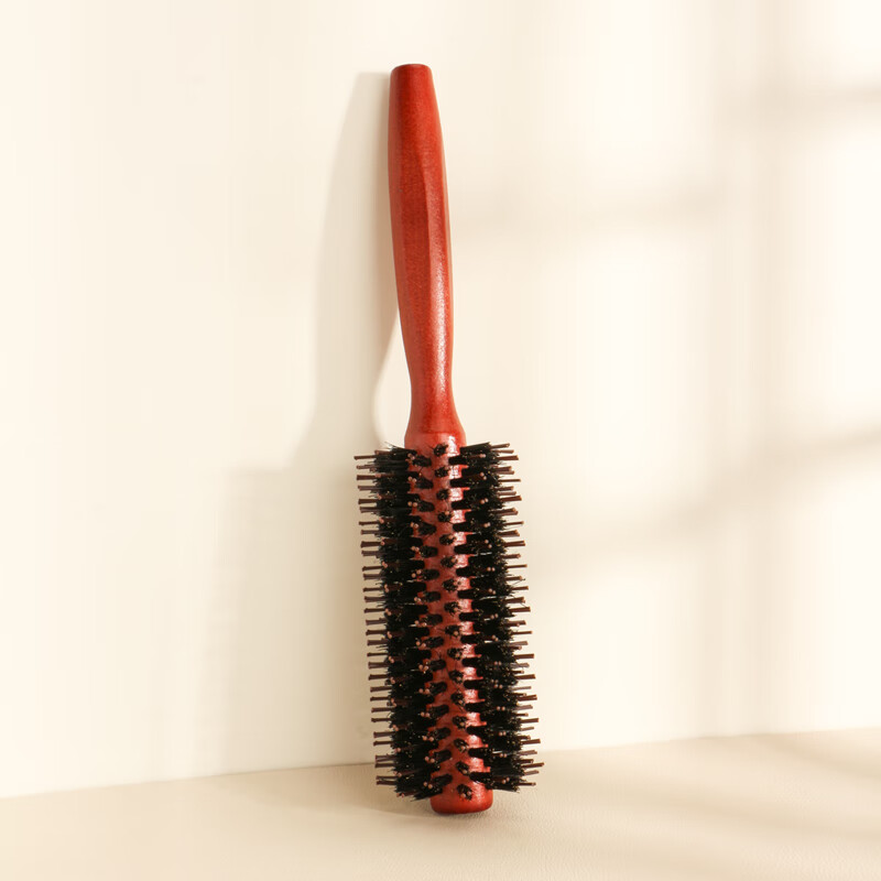 牛谷之森猪鬃毛卷发顺发木梳子内扣刘海蓬松直发美发滚筒发型师推荐