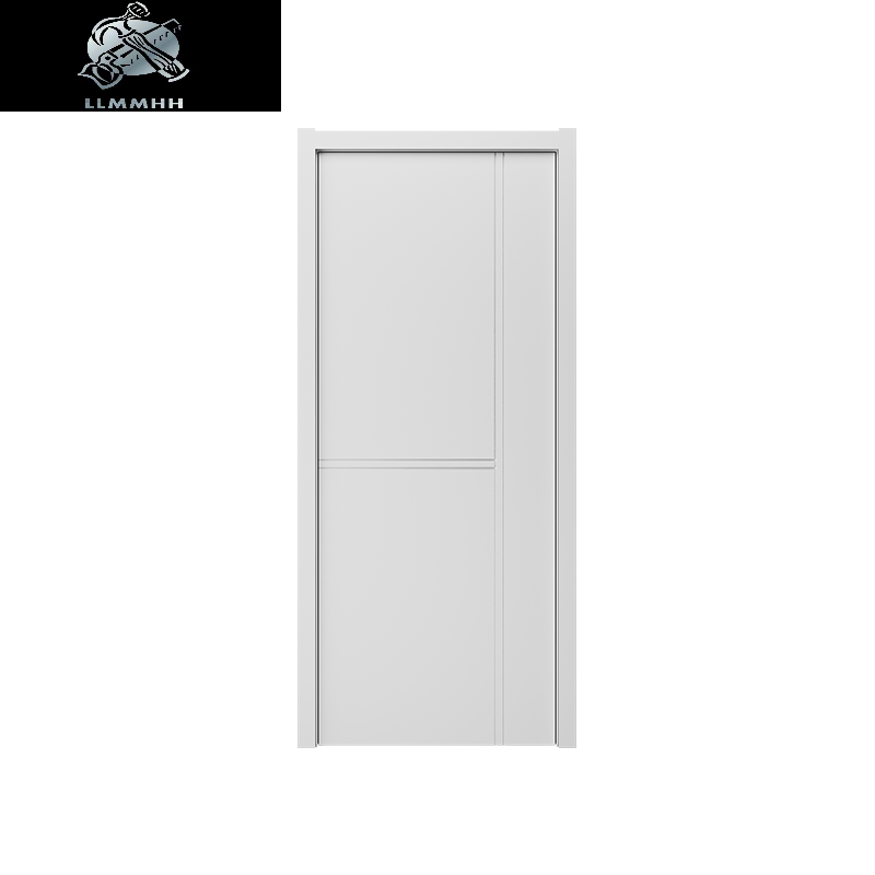 木门现代简约室内门极简房门烤漆卧室门实木复合套装门pf023的 哑光白