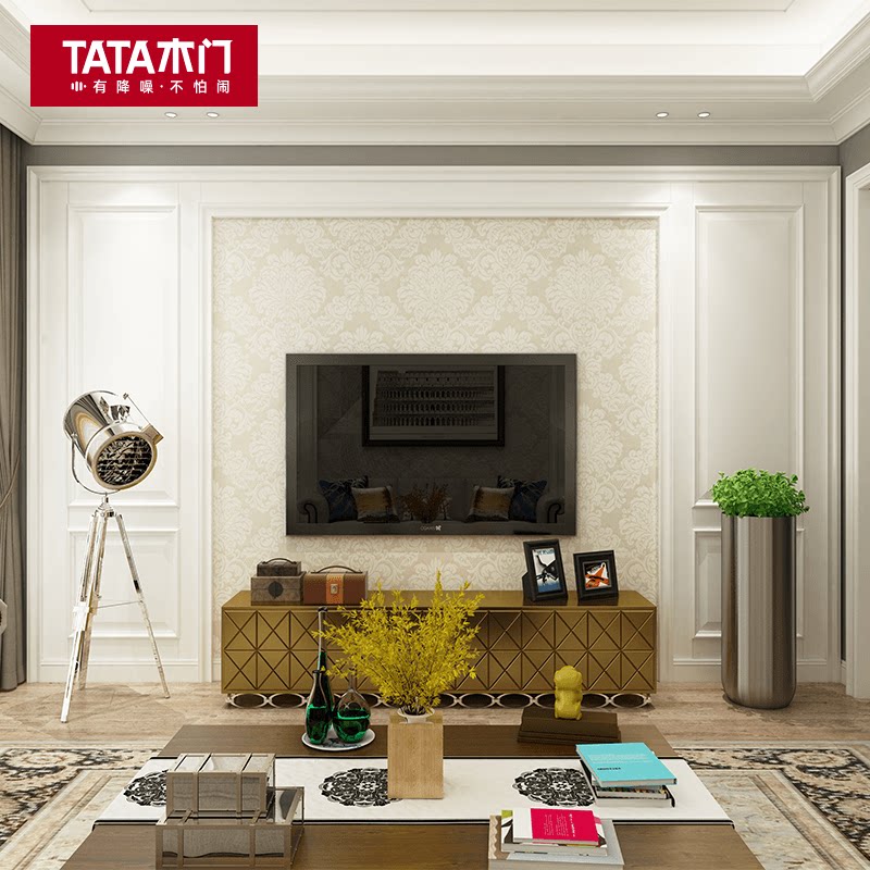 TATA木门 背景墙电视背景墙客厅护墙板免漆背景墙套餐001A（820） 多色可选