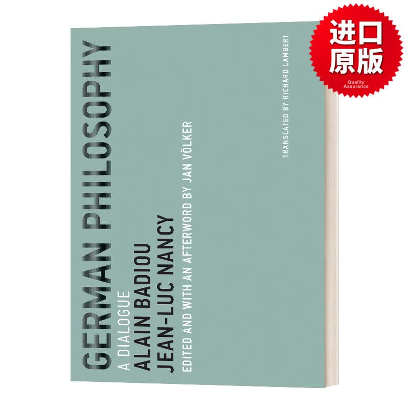 英文原版 German Philosophy 德国哲学 对话 阿兰·巴迪欧 英文版 进口英语原版书籍