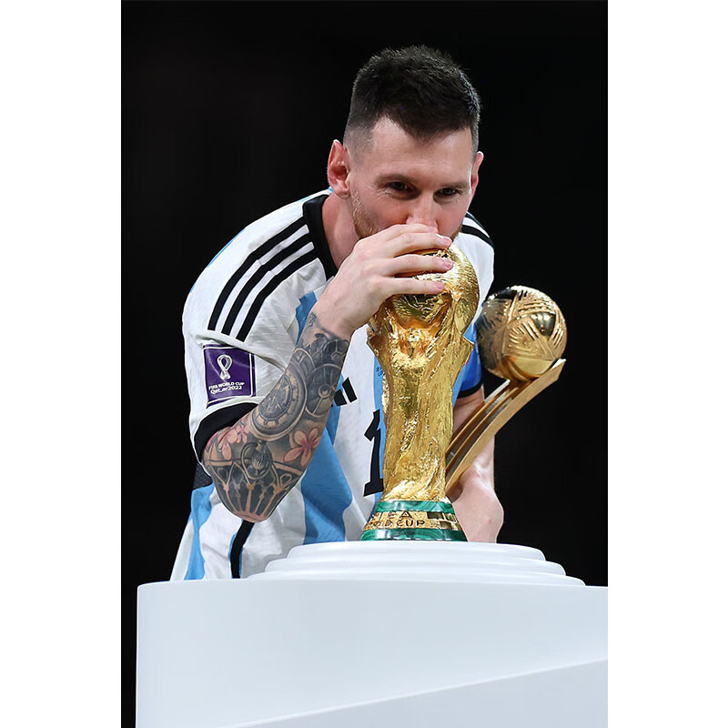 霜魄 梅西海报阿根廷2022年阿根廷世界杯海报夺冠经典梅西c罗大足