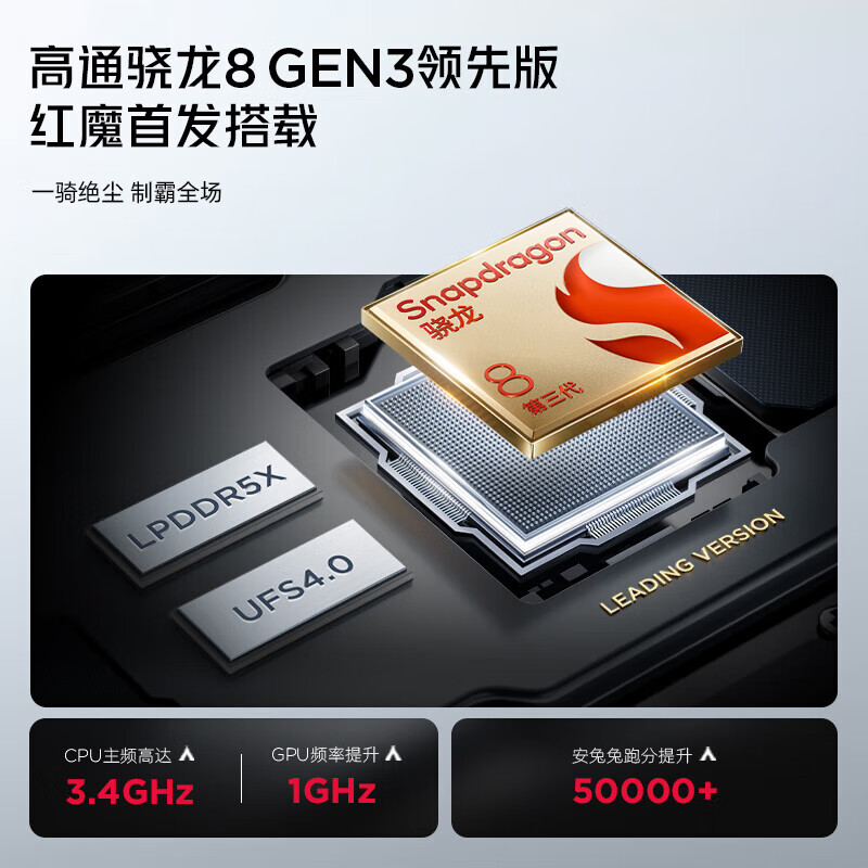 努比亚（nubia）红魔9SPro 红魔9SPro+ 二手5G手机 第三代骁龙8领先版 电竞游戏手机 氘锋透明暗夜 16GB+512GB【红魔9S Pro+】 99新