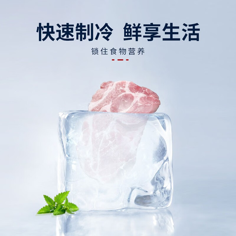 ROYANSTANY 218升三门冰箱小型家用电冰箱三温区中门软冷冻 一级能效节能省电低音超薄 迷你宿舍租房 128L 三天约一度电【一级能效】银色