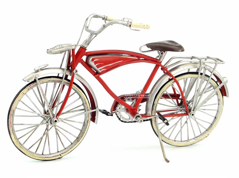 雅空复古铁艺自行车摆件:仿古手工工艺品做旧装饰品自行车模型:礼物