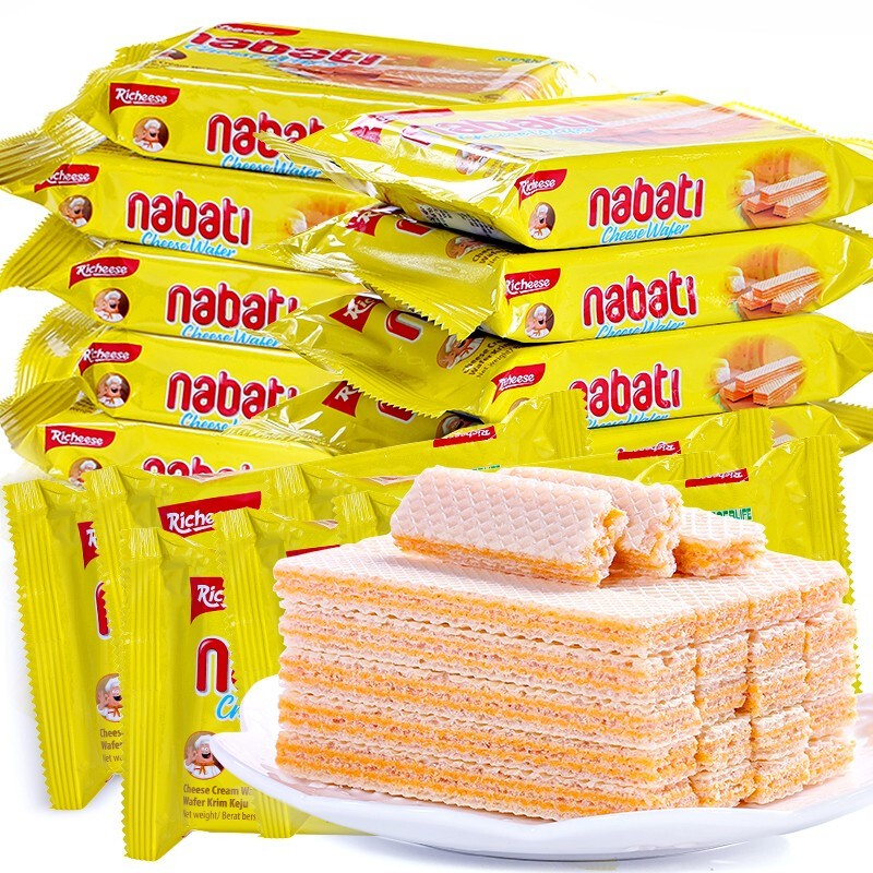 纳宝帝（Nabati） 丽芝士奶酪味威化饼干25g进口丽巧克零食饼干 威化饼干25g*20包