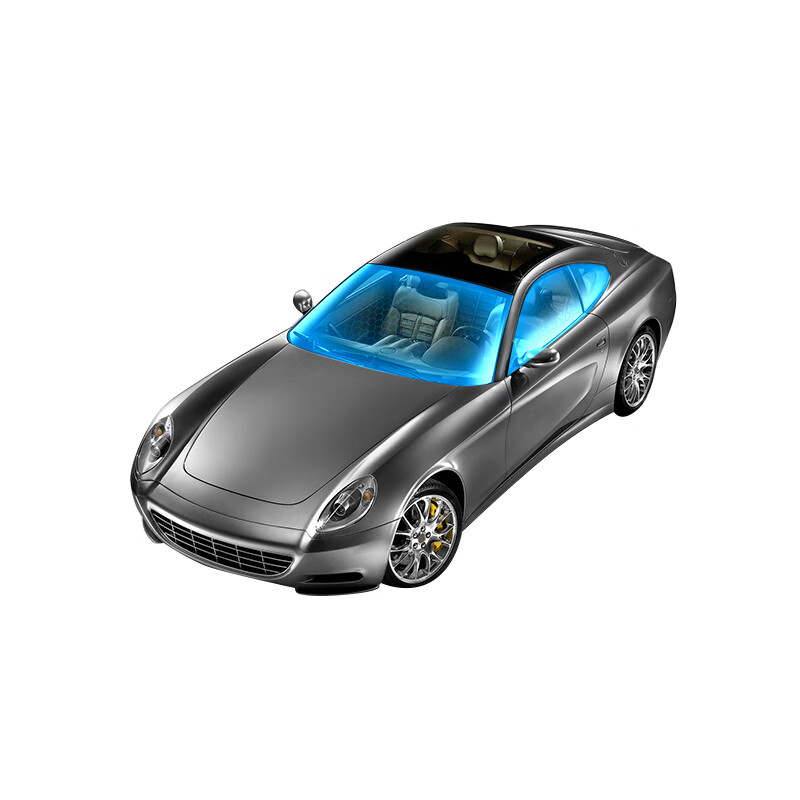 膜小二（MOXIAOER）汽车贴膜汽车膜太阳膜隔热膜全车膜车窗玻璃防爆膜隐私安全遮光防晒膜 零雾陶瓷高清前档+纳米陶瓷侧后膜（中隐）