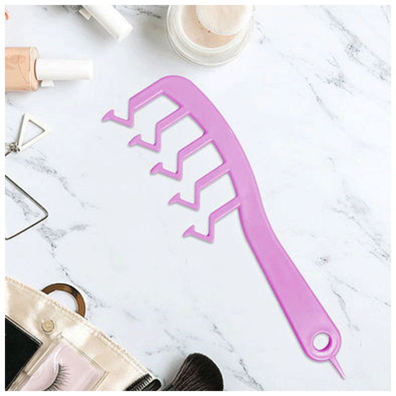 莉斯尔小红梳z字发缝梳子分发发际线大无发缝消失梳头发分缝创 z字梳