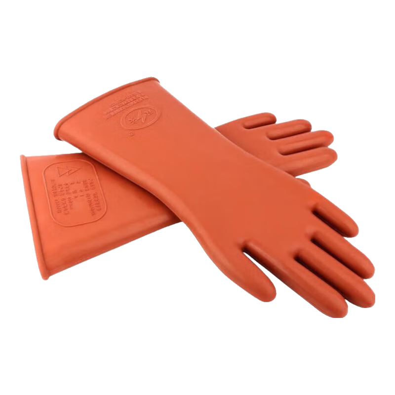 雙安 絕緣手套電工手套12kv耐高壓防觸電天然橡膠超薄手型設計可帶電作業(yè)電路維修配電室房勞保防護手套 12KV平板1副 均碼