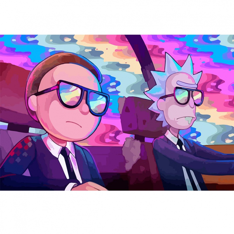 瑞克和莫蒂海报 海报rickandmorty科幻动画宿舍自粘贴纸装饰画房间