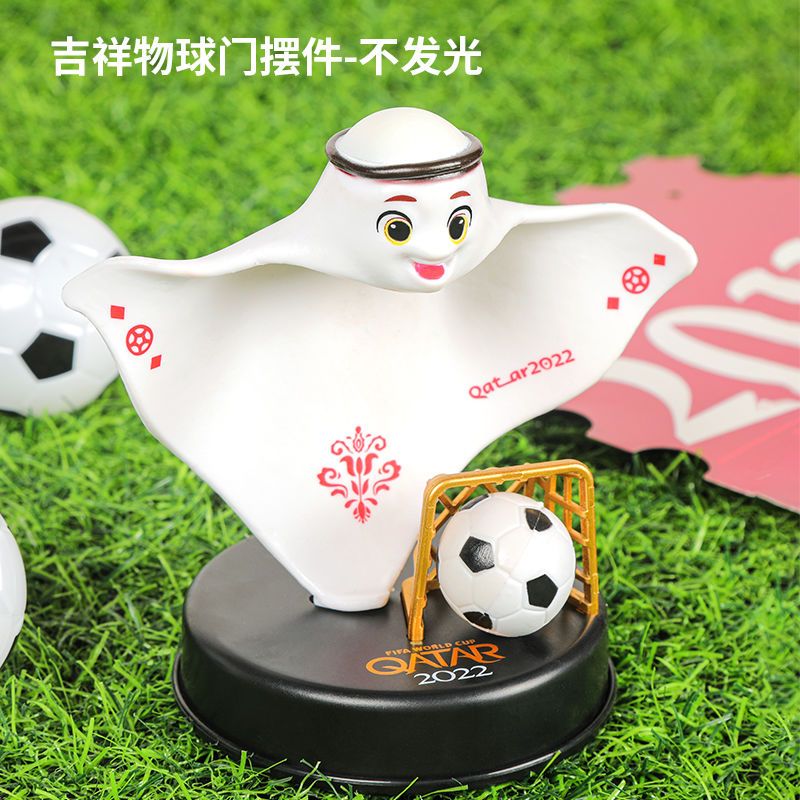 创京懿选世界杯足球2022纪念2022卡塔尔世界杯吉祥物周边摆件 吉祥物