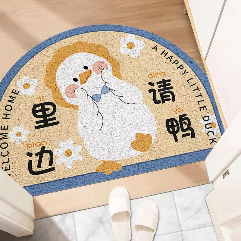 景超富康卡通入户丝圈地垫玄关门口地毯门口地垫丝圈可裁剪进 sq-里边