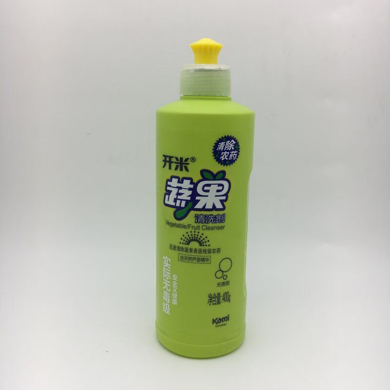 开米果蔬净果蔬清洗剂400g清洁食品级洗洁精无香味 开米蔬果清洗剂800