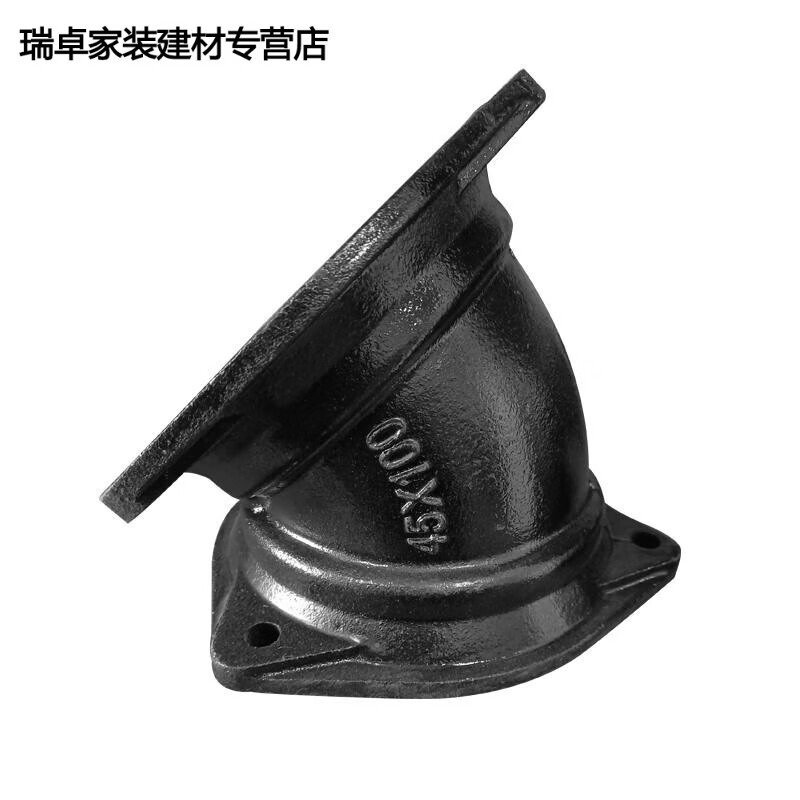 西普顿b型柔性铸铁排水管45°弯头,铸铁排水管管件 dn50