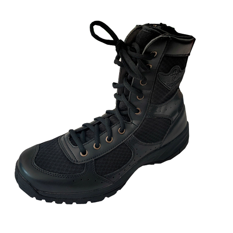 多威登山鞋空降伞兵靴黑色减震男士高腰户外雷神突击登山徒步鞋 黑色