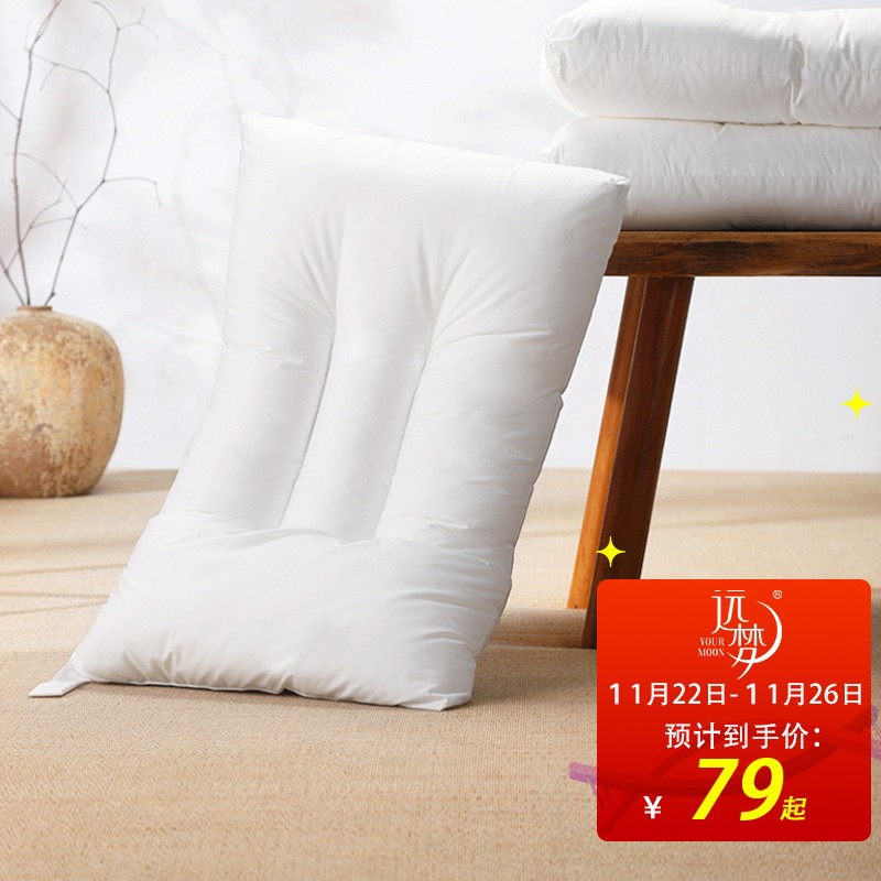 远梦（YOURMOON）枕芯家纺 水洗定型枕头 成人单只可水洗机洗枕芯 白色 48*74cm
