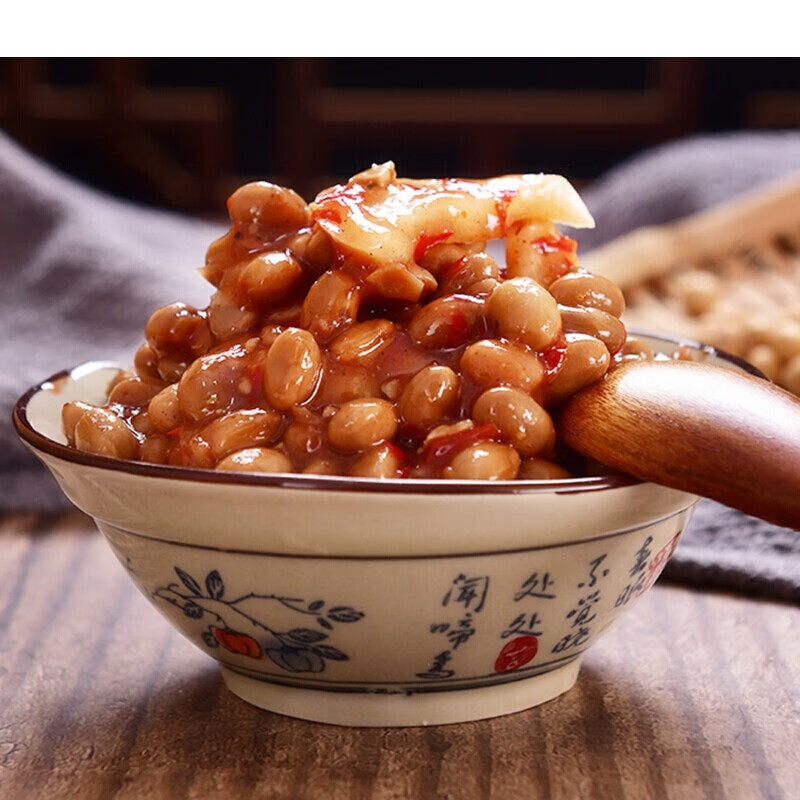 宜享健康【萝卜臭豆子】安徽农家自制臭酱豆草捂酱豆臭豆豉腌制咸菜下