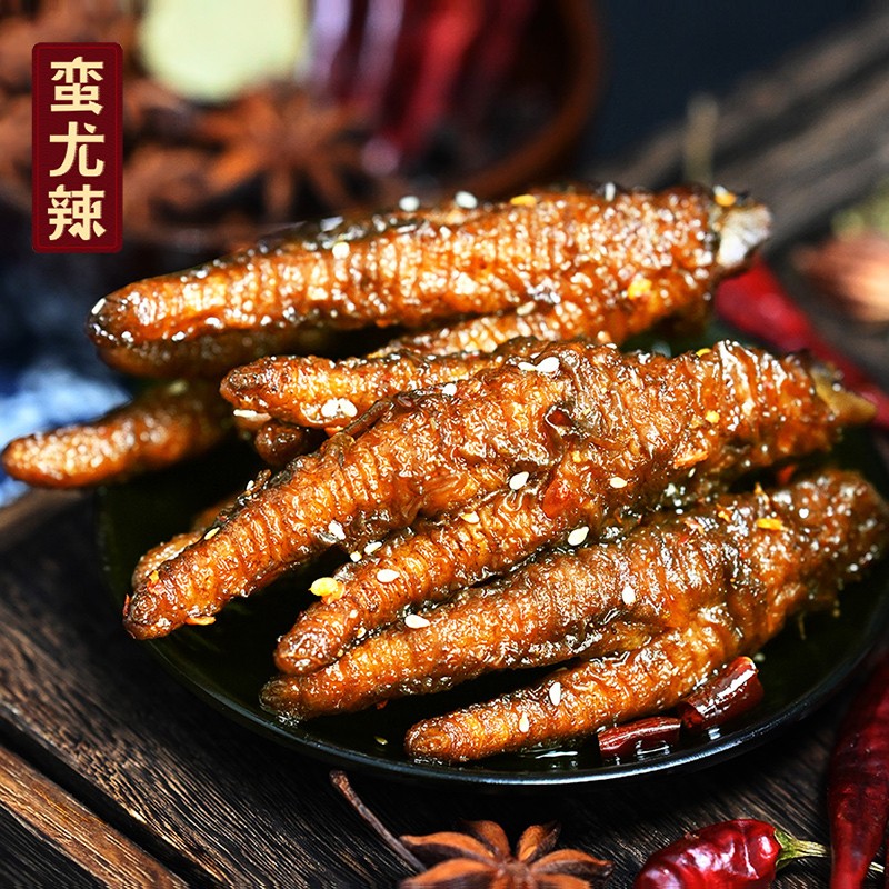 youla)湖南新化特产麻辣虎皮凤爪即食卤味真空鸡肉熟食办公室零食鸡爪