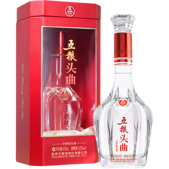 WULIANGYE 五粮液 五粮头曲 鸿运当头 52%vol 浓香型白酒 500ml 单瓶装