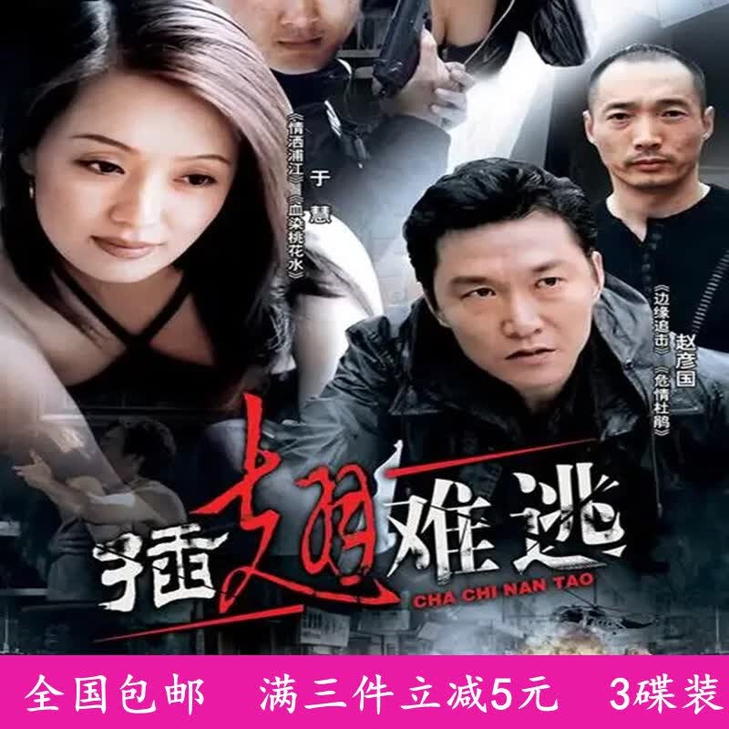 erilles经费刑侦电视连续剧光盘 插翅难逃dvd碟片光碟/赵燕国彰/于慧